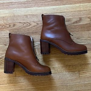 Camel Madewell Heeled Boots